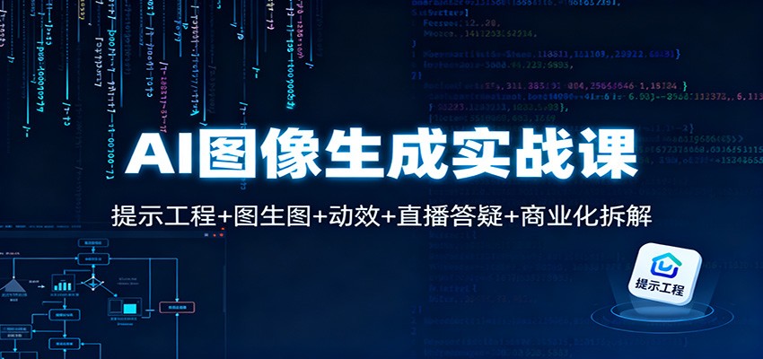 AI图像生成实战课:提示工程+图生图+动效+直播答疑+商业化拆解-云泽轻创网