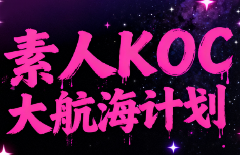 超萌素人KOC大航海计划-云泽轻创网