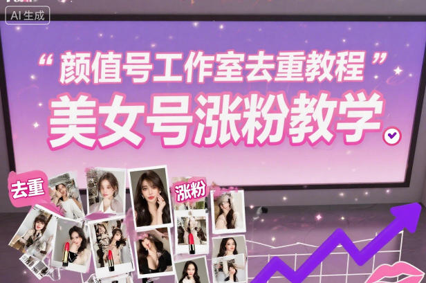 颜值号工作室去重教程，美女号涨粉教学-云泽轻创网