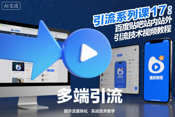 引流系列课17：百度贴吧站内站外引流技术视频教程-云泽轻创网