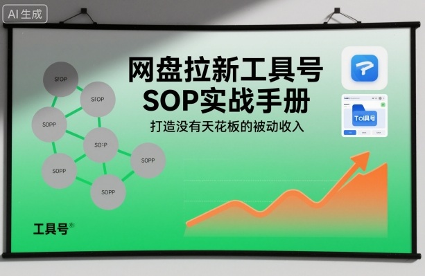 网盘拉新工具号SOP实战手册，打造没有天花板的被动收入-云泽轻创网