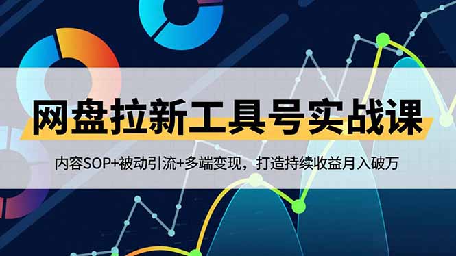 网盘拉新工具号实战课，内容SOP+被动引流+多端变现，打造持续收益月入破万-云泽轻创网