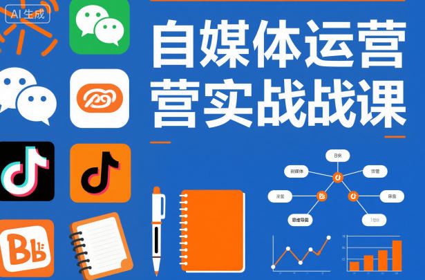 自媒体运营实战课，掌握一套系统的自媒体运营底层方法论，成为优秀的内容创作者-云泽轻创网