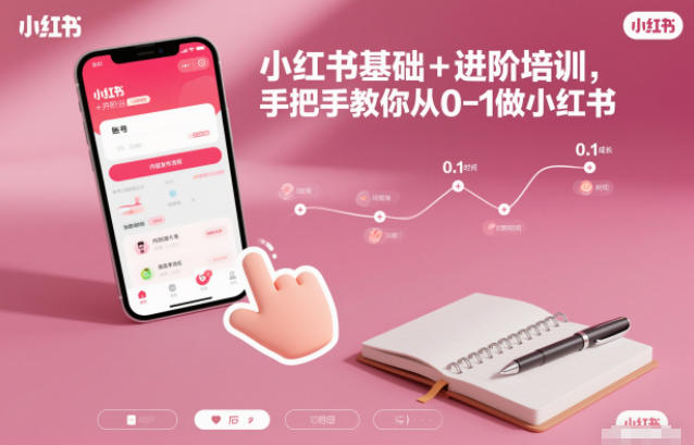 小红书基础+进阶培训，手把手教你从0-1做小红书-云泽轻创网