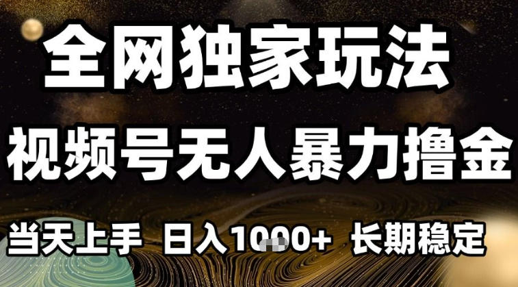 年底最新独家视频号无人直播撸礼物，小白也能轻松日入1k+，长期稳定，可批量复制【揭秘】-云泽轻创网