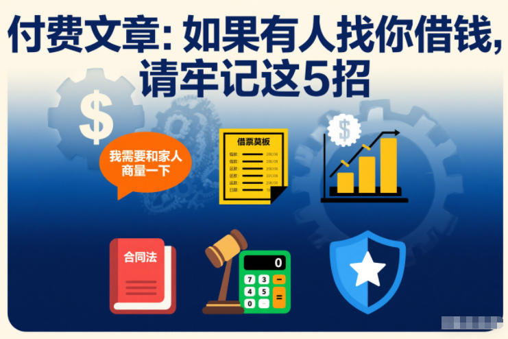 付费文章：如果有人找你借钱，请牢记这5招-云泽轻创网