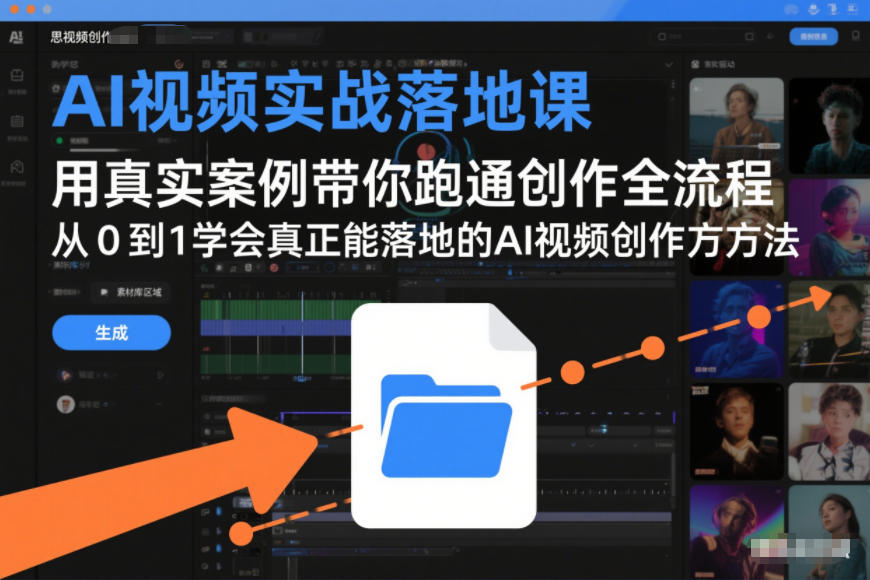 AI视频实战落地课，用真实案例带你跑通创作全流程，从0到1学会真正能落地的AI视频创作方法-云泽轻创网