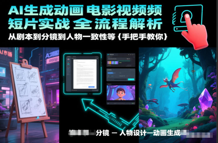 AI生成动画电影视频短片实战全流程解析，从剧本到分镜到人物一致性等手把手教你-云泽轻创网
