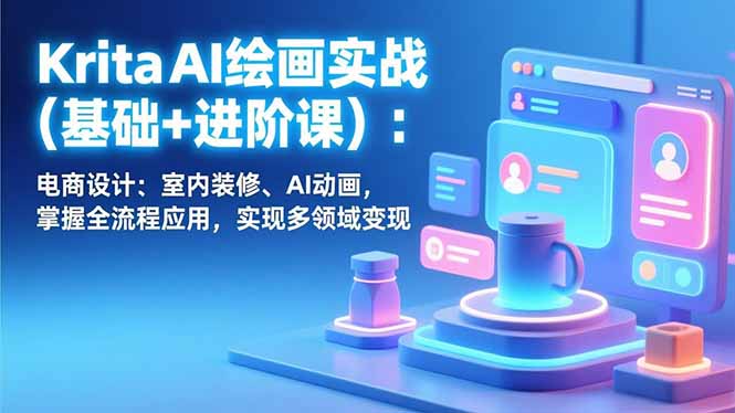 Krita AI绘画实战(基础+进阶课-云泽轻创网