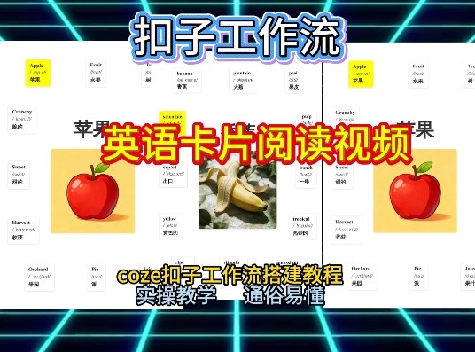 【一键生成英语卡片单词阅读工作流】2026保姆级教程，Coze工作流一键搭，英语单词卡片+阅读练习直接搞定-云泽轻创网