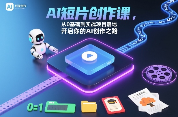 AI短片创作课，从0基础到实战项目落地，开启你的AI创作之路-云泽轻创网