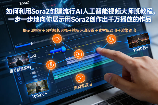 如何利用Sora2创建流行AI人工智能视频大师班，一步一步地向你展示用Sora2创作出千万播放的作品-云泽轻创网