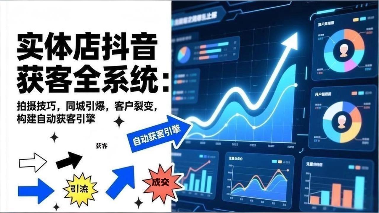 2026实体店抖音获客全系统：拍摄技巧，同城引爆，客户裂变，构建自动获客引擎-云泽轻创网