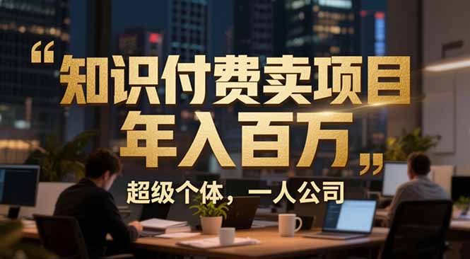 从0到年入百万：超级个体实战心得公开，个人IP×精准引流×成交系统全拆解-云泽轻创网