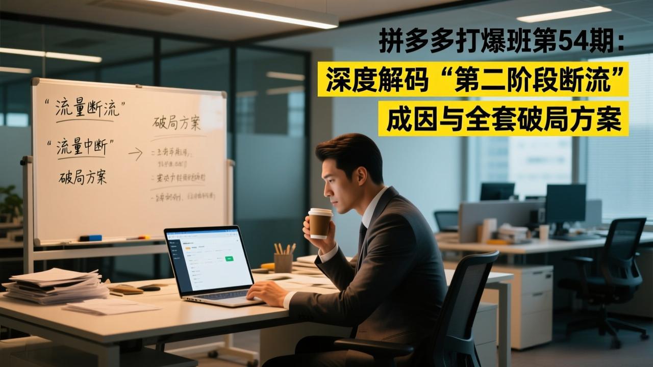 拼多多打爆班第54期：深度解码“第二阶段断流”成因与全套破局方案-云泽轻创网