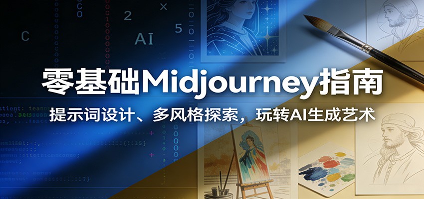 零基础Midjourney指南：提示词设计、多风格探索，玩转AI生成艺术-云泽轻创网