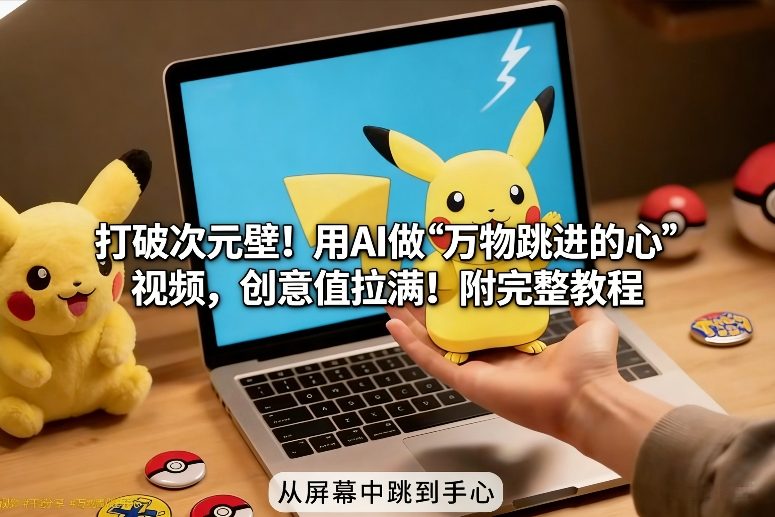 打破次元壁！用AI做【万物跳进手心】视频，创意值拉满！附完整教程-云泽轻创网