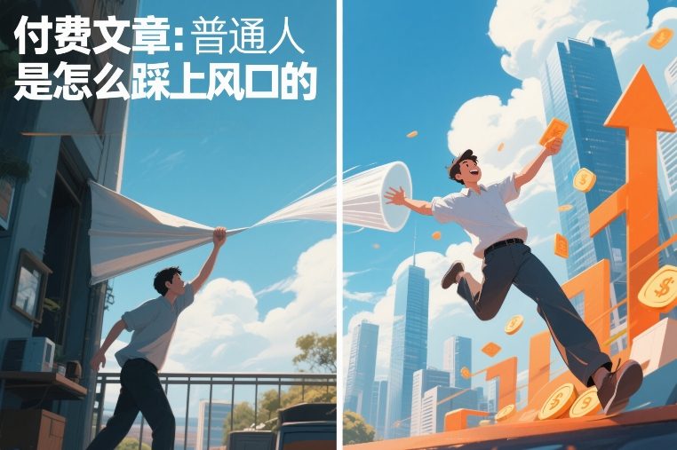 付费文章：普通人是怎么踩上风口的-云泽轻创网