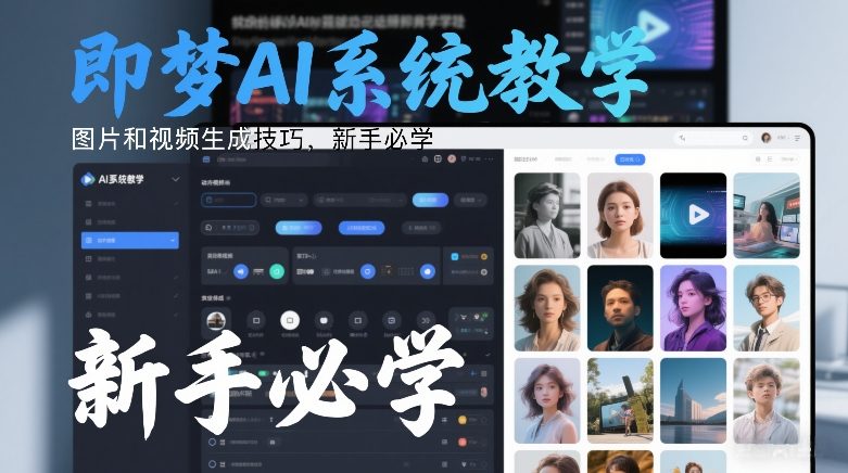 即梦AI系统教学，图片和视频生成技巧，新手必学-云泽轻创网