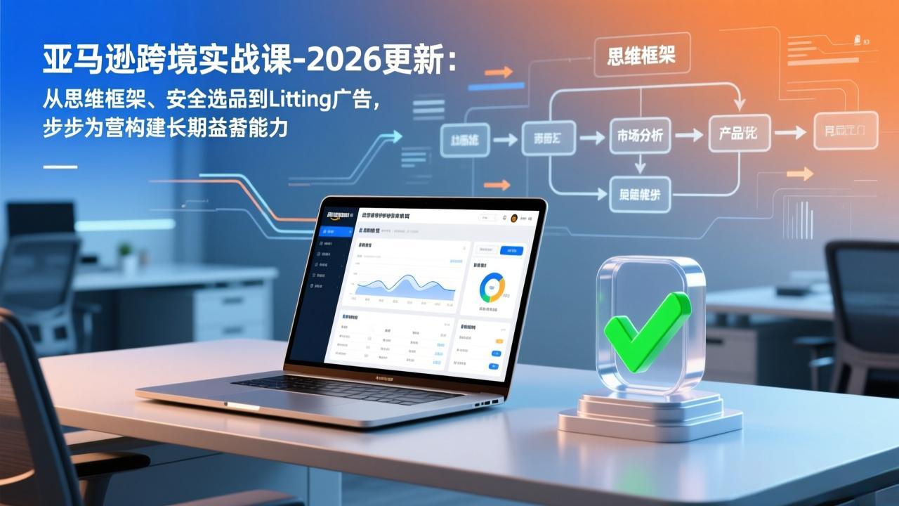 亚马逊跨境实战课-2026更新：从思维框架、安全选品到Listing广告，步步为营构建长期盈利能力-云泽轻创网