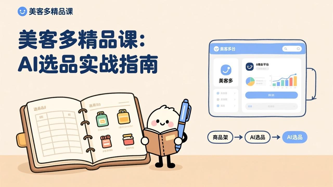 AI+美客多精品课，工具实操、数据选品、AI优化，新手也能快速上手，月入5000+美元-云泽轻创网