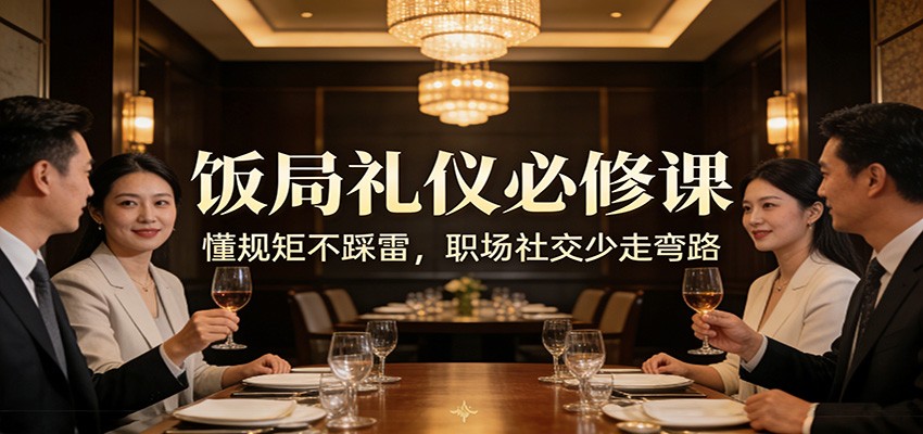 公众号收费文章:《饭局礼仪必修课:懂规矩不踩雷,职场社交少走弯路》-云泽轻创网