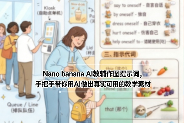 Nano banana AI教辅作图提示词，手把手带你用AI做出真实可用的教学素材-云泽轻创网