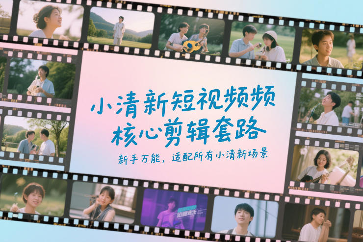 小清新短视频核心剪辑套路，新手万能，适配所有小清新场景-云泽轻创网