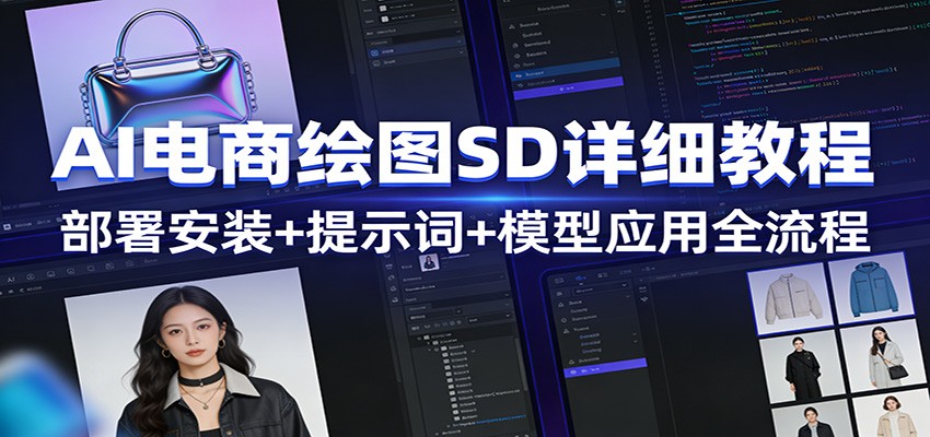 AI电商绘图SD详细教程：部署安装+提示词+模型应用全流程-云泽轻创网
