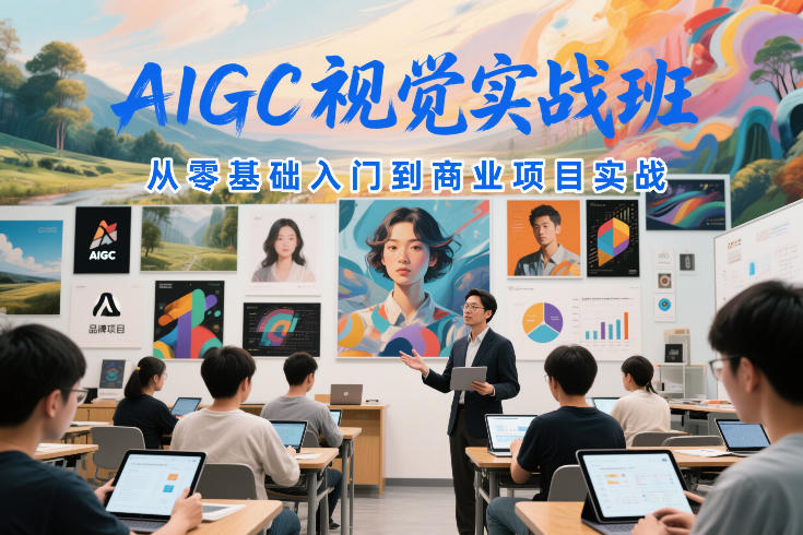 AIGC视觉实战班，从零基础入门到商业项目实战-云泽轻创网