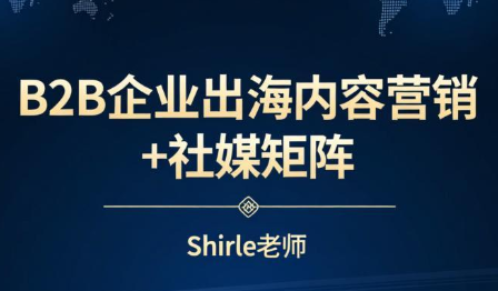 shirle老师·B2B企业出海内容营销+社媒矩阵-云泽轻创网