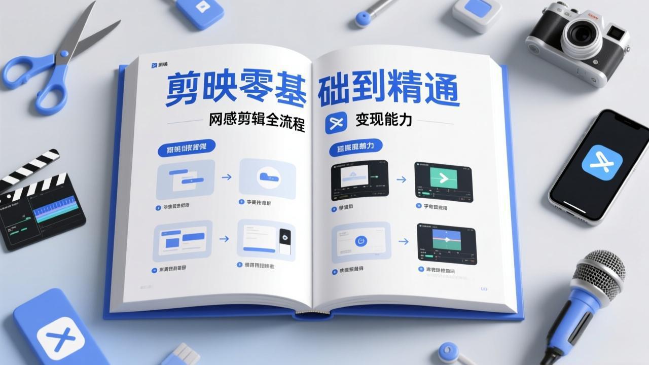 剪映零基础也能快速上手，从入门到精通掌握网感剪辑全流程，掌握能直接变现的剪辑能力-云泽轻创网
