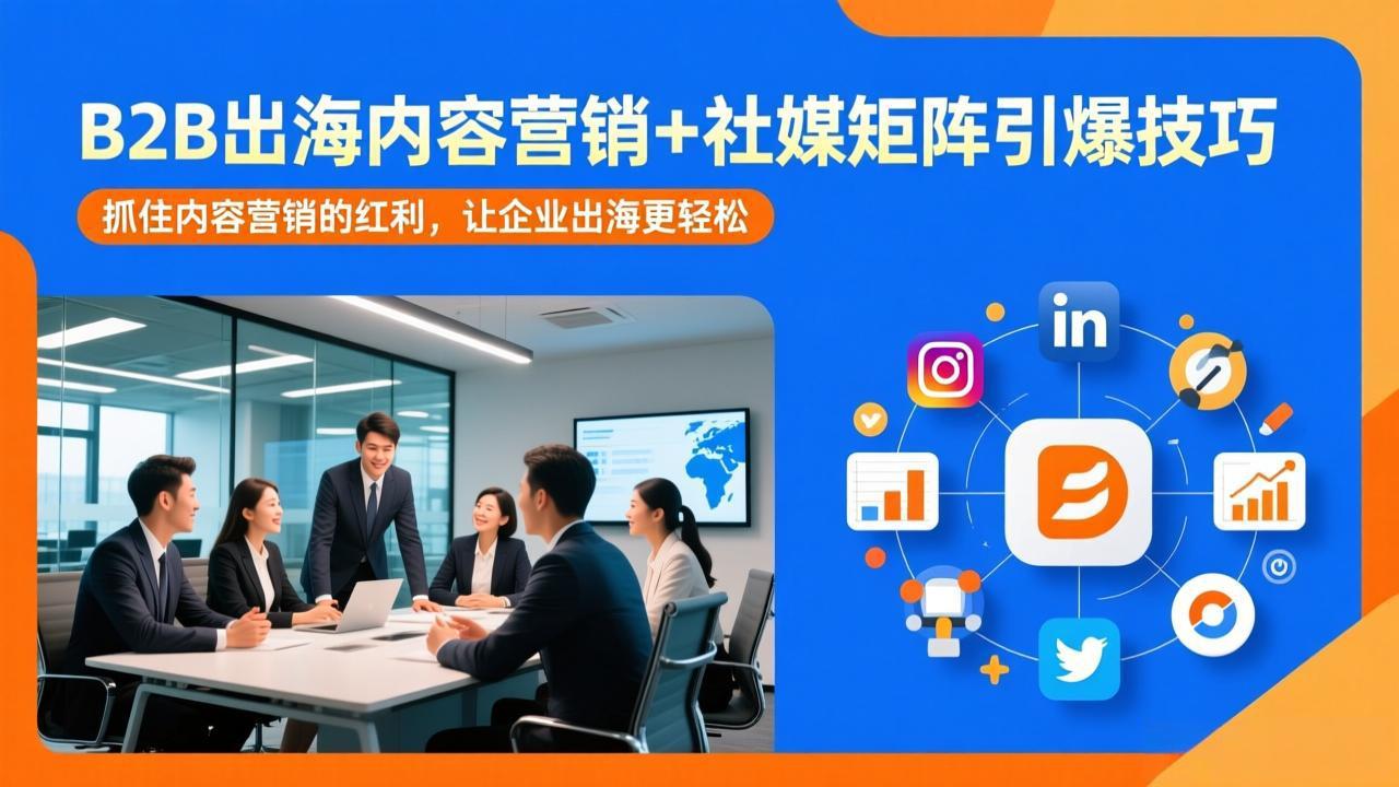 B2B出海内容营销+社媒矩阵引爆技巧：抓住内容营销的红利，让企业出海更轻松-云泽轻创网