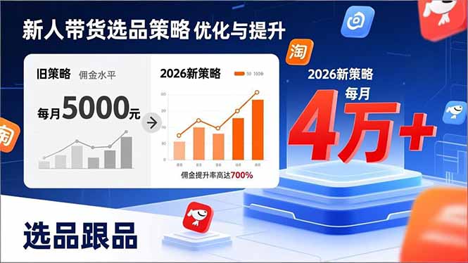 新人带货别瞎选品！这套2026全新选品跟品策略，让我的佣金从0做到每月4万+-云泽轻创网