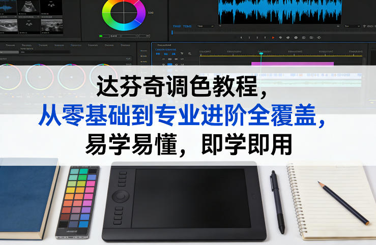 达芬奇调色教程，从零基础到专业进阶全覆盖，易学易懂，即学即用-云泽轻创网