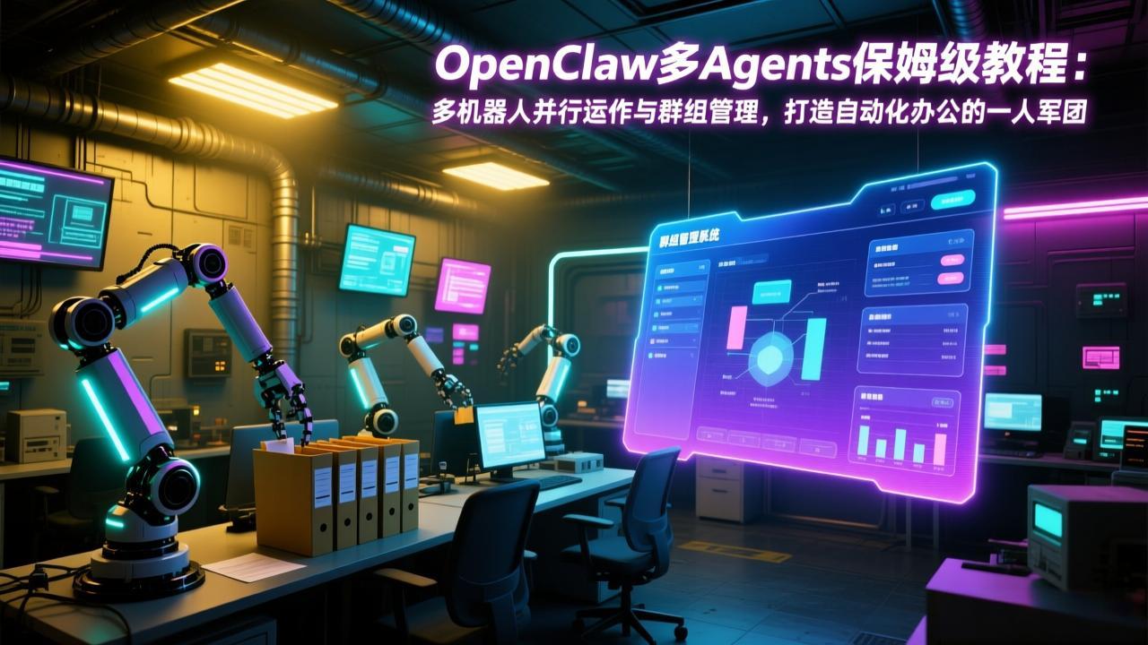 OpenClaw多Agents保姆级教程：多机器人并行运作与群组管理，打造自动化办公的一人军团-云泽轻创网