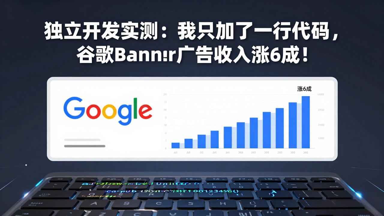 付费文章：独立开发实测：我只加了一行代码，谷歌Banner广告收入涨6成！-云泽轻创网