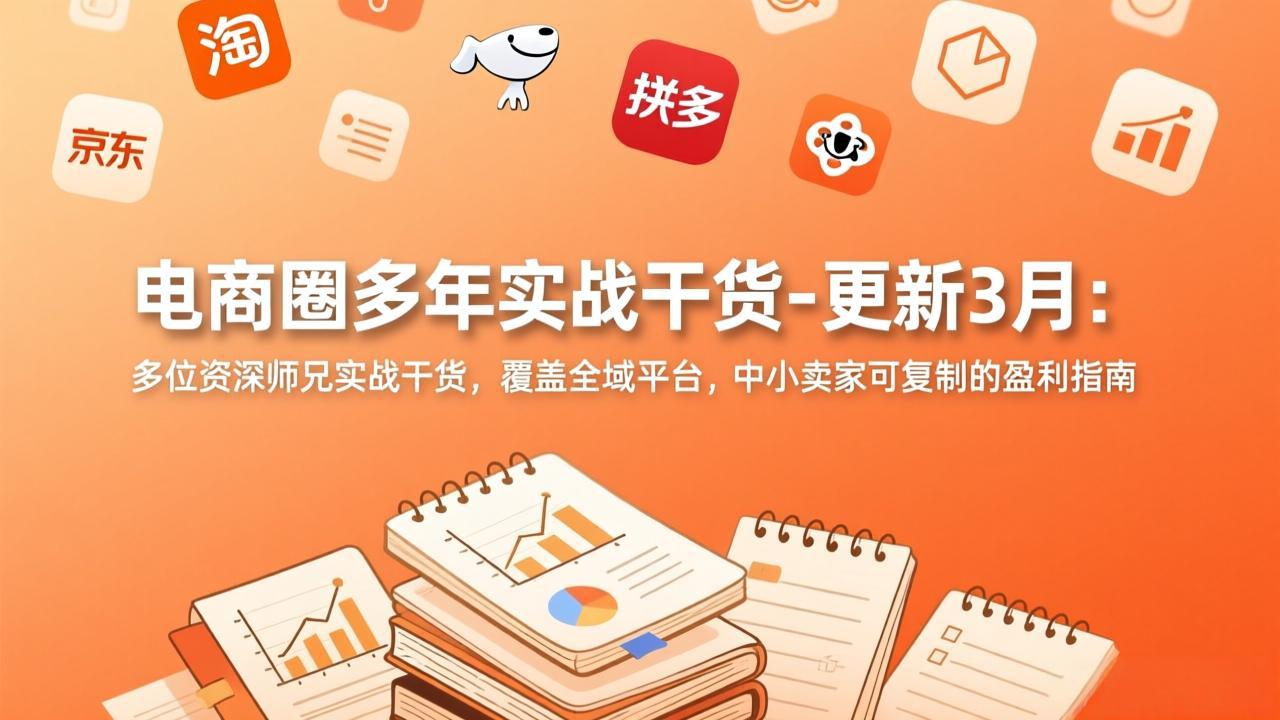 电商圈多年实战干货-更新3月：多位资深师兄实战干货，覆盖全域平台，中小卖家可复制的盈利指南-云泽轻创网
