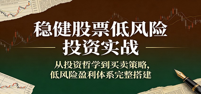 稳健股票低风险投资实战：从投资哲学到买卖策略，低风险盈利体系完整搭建-云泽轻创网