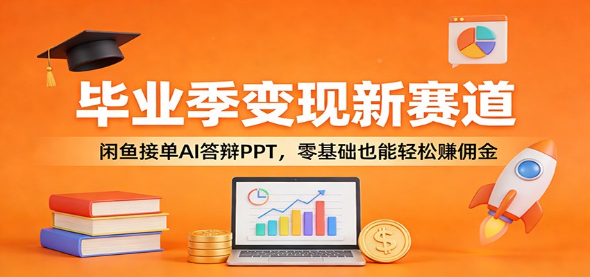 毕业季变现新赛道：闲鱼接单AI答辩PPT，零基础也能轻松赚佣金-云泽轻创网