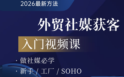 2026外贸社媒获客入门课-云泽轻创网