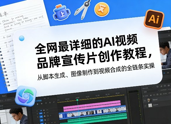 全网最详细的AI视频品牌宣传片创作教程，从脚本生成、图像制作到视频合成的全链条实操-云泽轻创网