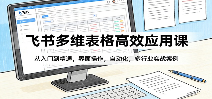 飞书多维表格高效应用课：从入门到精通，界面操作，自动化，多行业实战案例-云泽轻创网