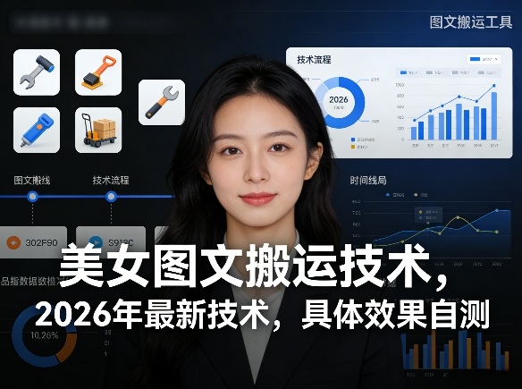 美女图文搬运技术，2026年最新技术，具体效果自测-云泽轻创网