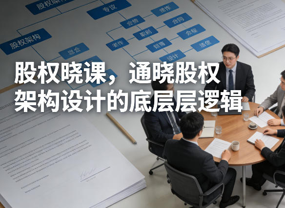 股权晓课，通晓股权架构设计的底层逻辑-云泽轻创网