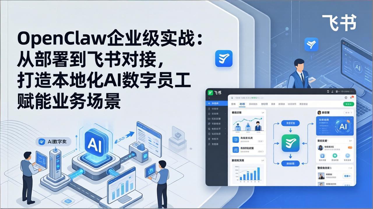 OpenClaw企业级实战：从部署到飞书对接，打造本地化AI数字员工赋能业务场景-云泽轻创网
