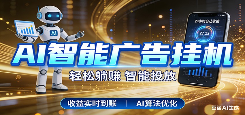 智能广告挂机新时代，利用碎片化时间实现稳定被动收益，AI帮你持续盈利-云泽轻创网