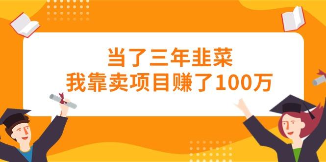 当了三年韭菜我靠卖项目赚了100万-云泽轻创网