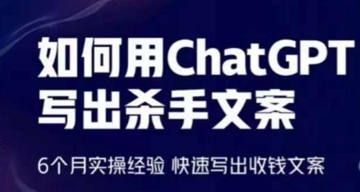 如何用ChatGPT写出杀手文案，6个月实操经验，快速写出收钱文案-云泽轻创网