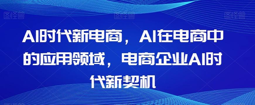 Al时代新电商，Al在电商中的应用领域，电商企业AI时代新契机-云泽轻创网